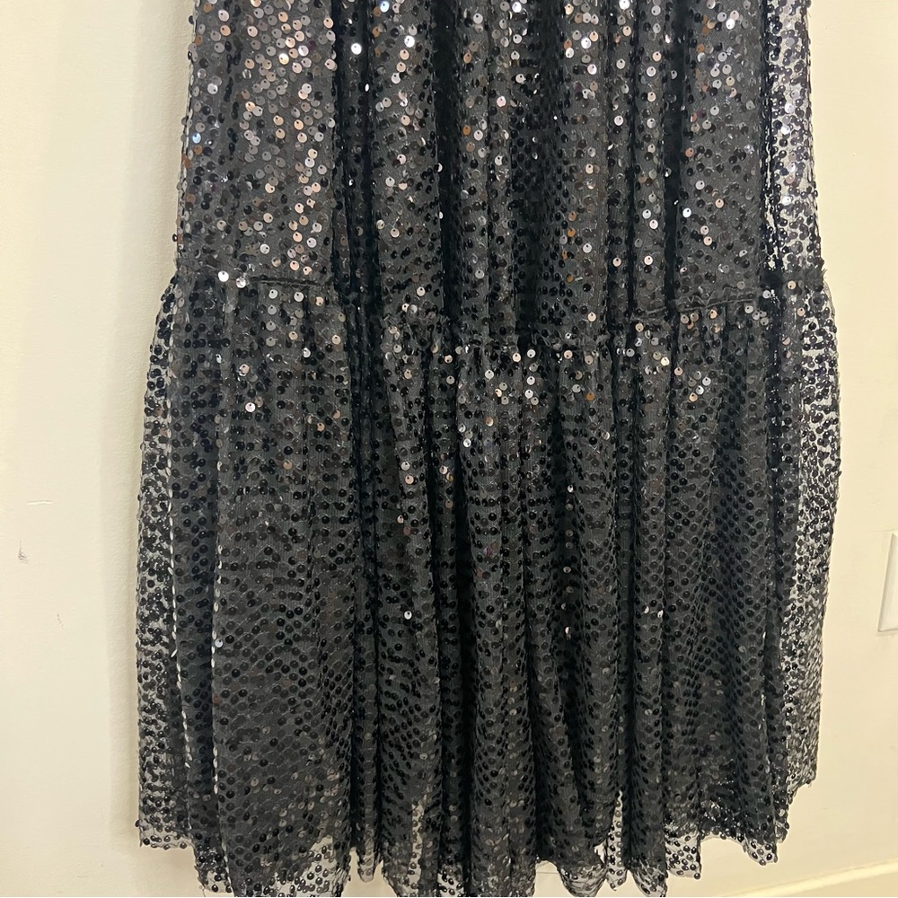 Selkie black sequin princess maxi dress size XS NEW! New with tags! - Picture 4 of 12